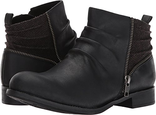 Caterpillar women s kiley pleated leather bootie with tweed accen…