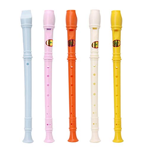 Sales-B Creative Plastic Musical Instrument Recorder Soprano Long 8 Toy Musical Instrument