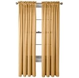 Hilton Window Curtain & Waterfall Fringed Valance Treatments Available In Many Colors (Antique Gold, Single Panel) By GoodGram®