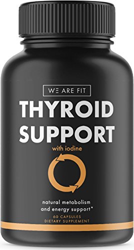 Thyroid Support Supplement to Improve Energy & Help Lose Weight with Iodine - Increase Concentration, Stop Brain Fog, Boost Metabolism with a complex blend of Vitamin B12, Zinc, Ashwagandha