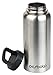 Desboto Stainless Steel Water Bottle with Easy Carry Lid - BPA Free Double Wall Vacuum Insulated - Wide Mouth, 32 OZ