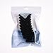 BLUECELL 10PCS Black Color L Shape Rubber Covers Furniture Angle Iron Foot Pads,38x38mm