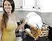 Bamboo Dish Drying Rack - Foldable And Collapsible Eco Friendly Plate Dryer With Detachable Utensil Holder