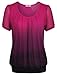 Short Sleeve Shirt Women Loose,Timeson Womens Scoop Neckline Sleeveless Comfy Lightweight Jersey Tunic Tops Medium Light Rose