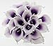 Wuudi 20pcs Calla Lily Bridal Wedding Bouquet Head Latex Real Touch Flower Bouquets(Purple)
