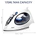Deik Iron, Steam Iron, 1500 Watt Dry and Steam 2 in 1 Clothes Iron, Anti-drip Nonstick Stainless Steel Iron with Steam Control and 8' 360-degree Swivel Cord, Automatic Shut off, Self- Clean