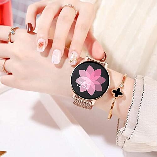 2020最新 スマートウォッチ スマートブレスレット 万歩計 多運動モード 防水 アプリ着信通知 消費カロリー スマホを探す 画面の明るさ調節 音楽コントロール 長座注意 長連続 iPhone&Android 日本語説明書付き… (Rose Gold)