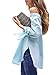 Kissky Women's Off The Shoulder Long Sleeve Knotted Top Blouse (L, Light Blue)