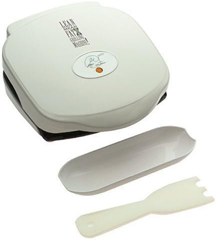 George Foreman GR10AWHTGFSP3 Foreman Champ Grill with Bonus 3-Pack of Grill Sponges, White