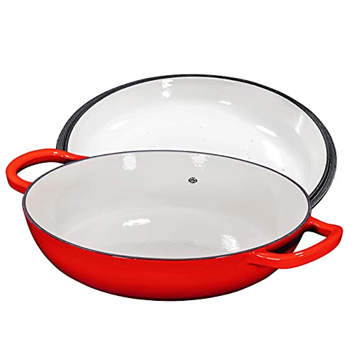 4.5 Quart Cast Iron Casserole Dish Dutch Oven Marmite Pot Super Heat