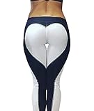 Nulibenna Women's Heart Shape Fitness Yoga Sport Pants Tight Leggings