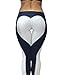 Nulibenna Women's Heart Shape Fitness Yoga Sport Pants Tight Leggings