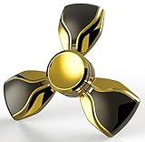 Scribbler Fidget Spinner Premium Metal Ceramic Bearing Spinner Toy - Fast High Speed up to 7 Minutes Spin - Finger Spinner Focus Toys Perfect Anxiety,Autism,Boredom (Gold)
