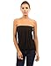 PattyBoutik Women Pleated Tube Top (Black Medium)