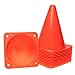 Made4Sports 7 Inch Plastic Orange Cones - Indoor/Outdoor 7” Flexible Sports Training, Agility, Party, Activity, Traffic Cones - (12 Pack)