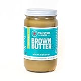 Tin Star Organic Brown Butter Ghee - 100% Grassfed - Gluten-Free - Whole30 - Non-GMO - Paleo - Made in USA - 29 oz (1 jar)