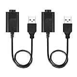 510 Thread Charger to USB Ego cable with Smart Over-Charge Protection (2 pack)