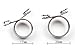 4 Piece 2 Size Metal Yarn Guide Knitting Thimble for Knitting Crafts Accessories Tool