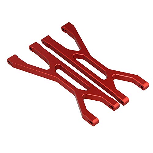 2PCS Front/Rear Upper Suspension Arm(Al.) for TRAXXAS XMAXX RC1:5 Electric Largefoot Car 7729 Aluminum Alloy (Red) - Thumbnail 2