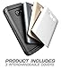Supcase Galaxy S7 Case, Water Resistant Full-Body Rugged Case with Built-in Screen Protector for Samsung Galaxy S7 2016 Release, 3 Interchangeable Covers, Retail Package (Gun Metal/Silver/Gold)