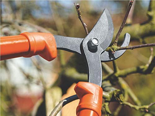 Tramontina Bypass Astschere mit Holzgriffen, Carbonstahl, braun – Bild 6