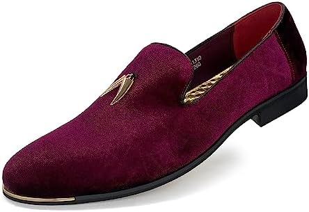maroon and gold dress shoes The Jupiter Shoe Burgundy Spike Leather Bit Dress Loafer Limited Edition Men Shoe Dress Shoes