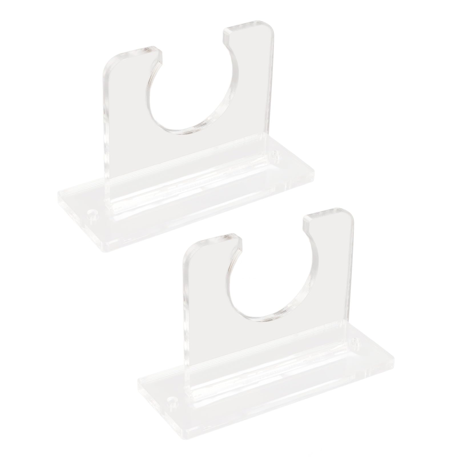 Ghzste 2pcs Baseball Bat Holder Vertical Display Sturdy Acrylic Bat Hanger Wall Mount Display Rack