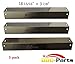Hongso Repair Kit Stainless Steel Heat Plate Tent and Burner Pipe Gas Grill Replacement Parts for Char-Griller 5050 5650 Duo Gas Charcoal 3001, 3008, 3030, 4000, 4208, 5072, 5252 Models, SPE051