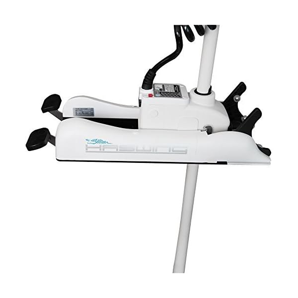 Haswing-Cayman-12v-55lbs-Electric-Trolling-Motor-Bow-Mounted-Trolling-Motor-with-Quick-Release-Bracket-Quick-Mounted-Plate-white