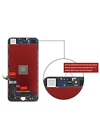 Pantalla de repuesto compatible con iPhone 7 Plus (negro).