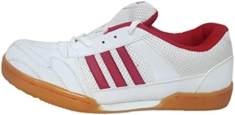 Aadix Sports Toper White Red Badminton Shoes