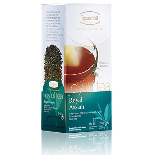 Ronnefeldt Royal Assam "Joy of Tea" - Schwarztee, kräftig/würzig, 15 Teebeutel, 39 g