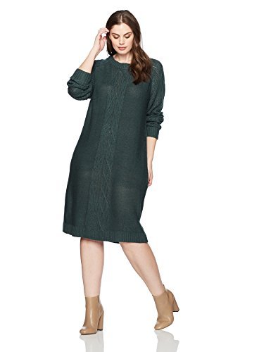 plus size green sweater dress