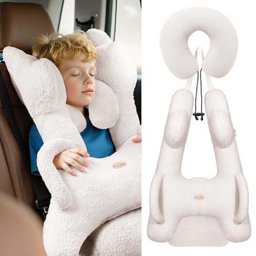 FLORICH Kids Travel Pillow, Car Sleeping Travel Pillow for Kids, Removable H-Sh…