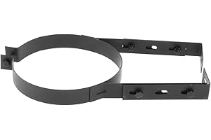 Leefasy Chimney Pipe Bracket Sturdy Stainless Steel Stove Pipe Hanger Wall Support