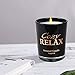TQQFUN Premium Scented Candles Soy Candles Aromatherapy Candles 45-50 Hours Long Burning Time for Home Use and Gift Giving, Smokeless Candles（Black, 8.8 oz）thumb 4
