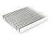 iexcell Silver Tone Aluminium Heat Diffuser Heatsink Cooling Fin 120mm x 100mm x 18mm