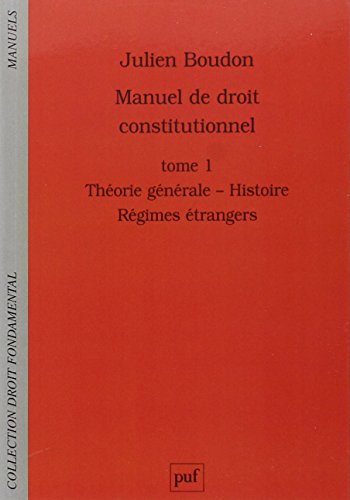 Manuel de droit constitutionnel