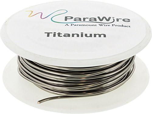 Copper Wire, Silver Plated Parawire 26ga Titanium 150' Roll
