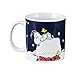 Vandor Peanuts Holiday 20 Ounce Heat Reactive Ceramic Mug, Multicolored
