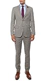Ferrecci-Zonettie Mens 2pc 2 Button Slim Fit Traveler Suits