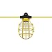 Sunlite EX50-14/2/SL Commercial-Grade Cage String, 50-Feet, 5 Medium Base Sockets (E26), Indoor, Outdoor, Construction Lighting, ETL Listed, Foot, Yellow primary