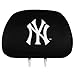 MLB New York Yankees Logo Car Seat Head Rest Covers, Pair