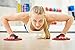 Workout Core Sliders Fitness Exercise and Resistance Loop Bands Bundle with Exercise eBook - Lightweight Workout Equipment for Home