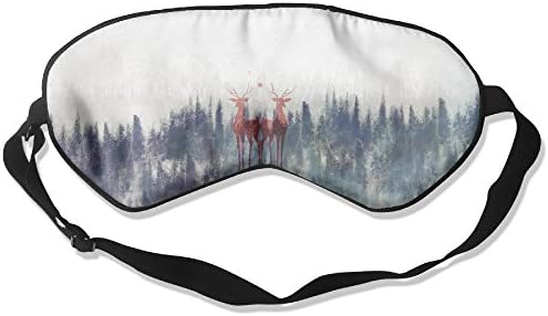LORIE WESTERN Red Deer Soft Smooth Blindfold Sleeping Eye Mask