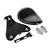 3 Leather Solo Seat with Spring Bracket Kit for