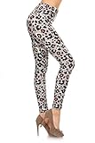 Leggings Depot Women's Fall/Winter Ultra Soft Popular Best Printed Fashion Leggings BAT3 (3X-5X, Wild Diva)