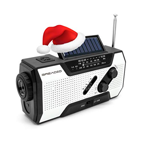 Emergency Weather Solar Crank AM/FM NOAA Radio with Portable 2000mAh Power Bank