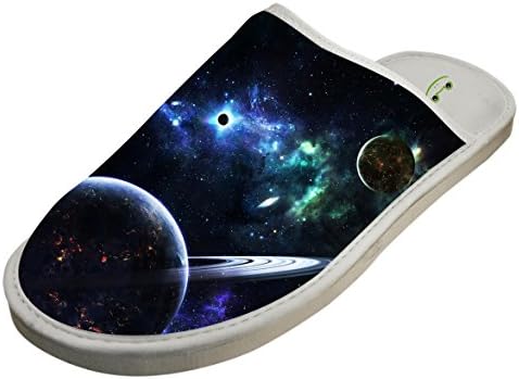 Unisex Crocs Shoes Soft Bedroom Slippers Sandals Dope Galaxy Warm Flat Flip Flops Adult 12 D(M) US