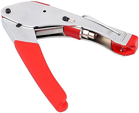 Red Connector Compression Tool Crimper for Coaxial Rg6 Rg59 F BNC RCA Coax Cable